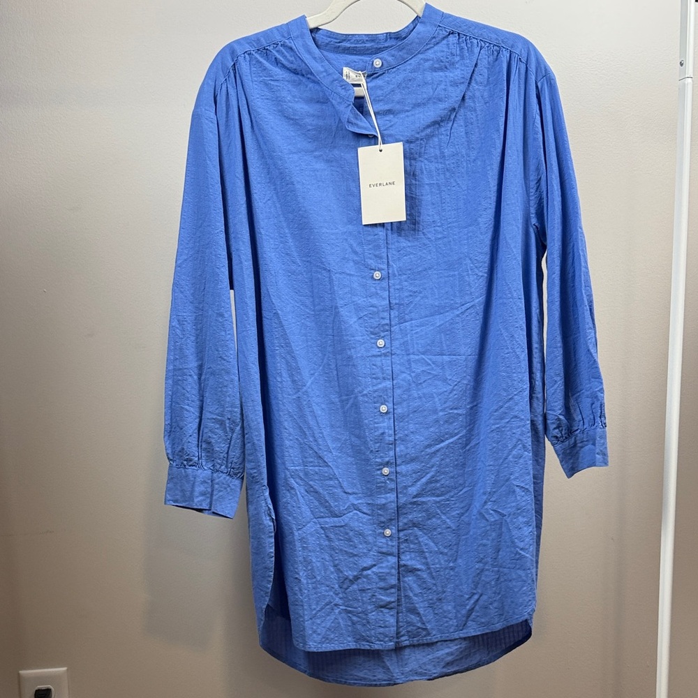 💠NWT Everlane Long Shirt Dress (XXS/XS) - Picture 1 of 6
